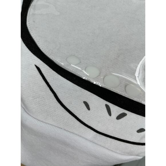 Freeze Womens White Long Sleeve Skull Graphic Pocket Sweatshirt NEW Medium - Picture 7 of 10